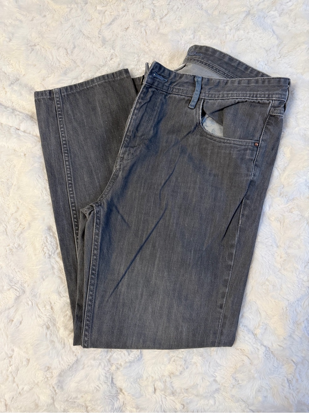 Robert Graham Straight Leg Jeans - Charcoal Gray